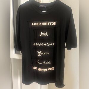 LV Black Short Sleeve Graphic Tee